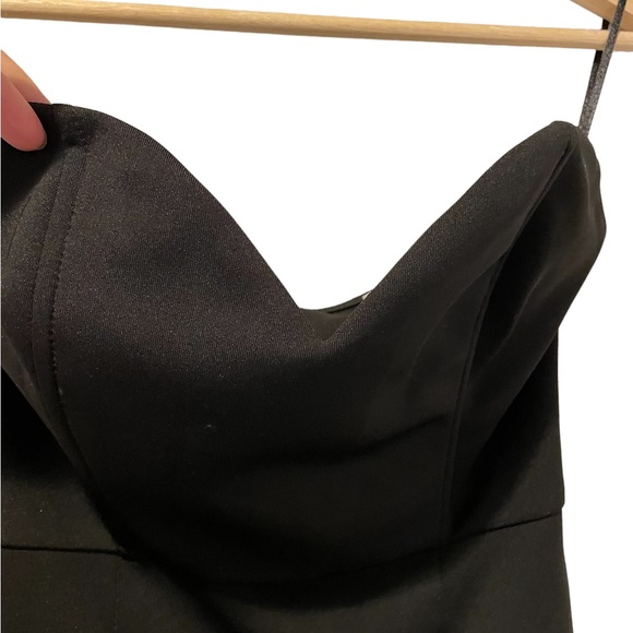 Black Strapless Mini Bodycon Cocktail Dress Tobi Brand Size XS - Picture 8 of 9